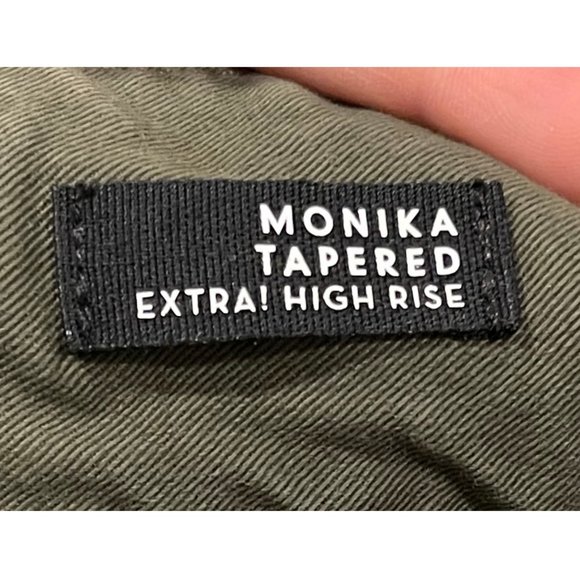 VERONICA BEARD JEANS Monika Tapered Army Green Pants - Picture 8 of 12